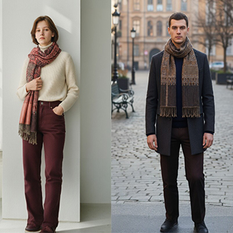 Eșarfe și șaluri din India