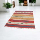 Covor Chilim indian 140x200 covor Kilim modern din bumbac