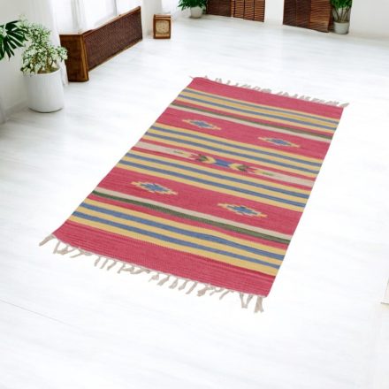Covor Chilim indian 70x140 covor Kilim modern din bumbac