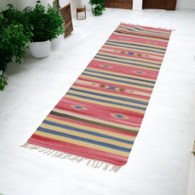 Indian Kilim traversă 60x240 covor Chilim modern