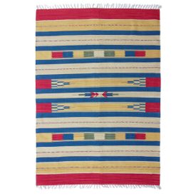 Covor Chilim Indian 120x180 covor kilim modern din bumbac