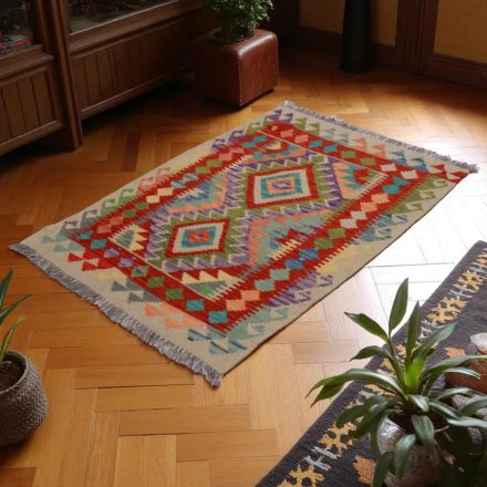 Covor kilim Chobi 86x128 kilim din lână țesut manual