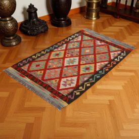 Covor kilim Chobi 84x132 kilim din lână țesut manual