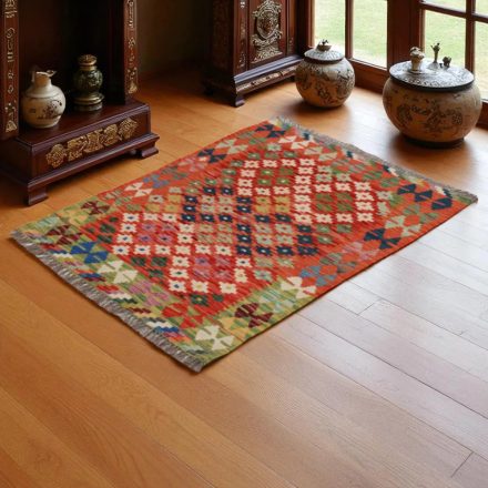 Covor kilim Chobi 91x122 kilim din lână țesut manual