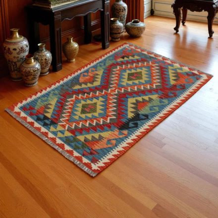 Covor kilim Chobi 86x129 kilim din lână țesut manual