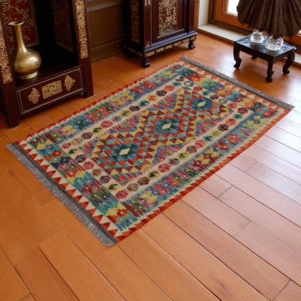 Covor kilim Chobi 87x129 kilim din lână țesut manual
