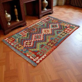 Covor kilim Chobi 151x103 kilim din lână țesut manual