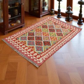 Covor kilim Chobi 149x98 kilim din lână țesut manual