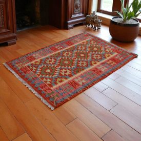 Covor kilim Chobi 149x101 kilim din lână țesut manual