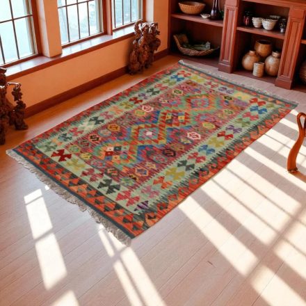 Covor kilim Chobi 146x97 kilim din lână țesut manual