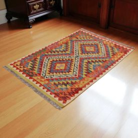 Covor kilim Chobi 152x102 kilim din lână țesut manual