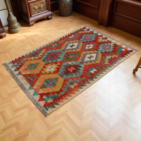 Covor kilim Chobi 148x102 kilim din lână țesut manual