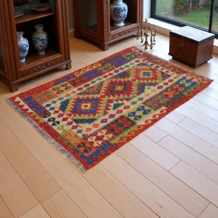 Covor kilim Chobi 144x99 kilim din lână țesut manual