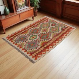 Covor kilim Chobi 145x103 kilim din lână țesut manual