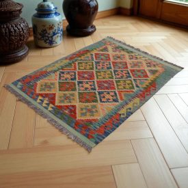 Covor kilim Chobi 141x104 kilim din lână țesut manual