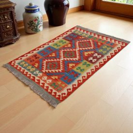 Covor kilim Chobi 148x100 kilim din lână țesut manual
