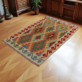 Covor kilim Chobi 157x103 kilim din lână țesut manual