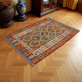 Covor kilim Chobi 154x110 kilim din lână țesut manual