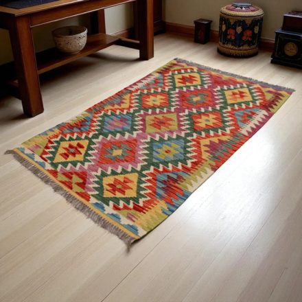 Covor kilim Chobi 161x102 kilim din lână țesut manual