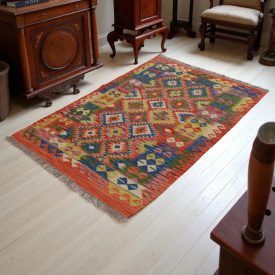 Covor kilim Chobi 148x101 kilim din lână țesut manual