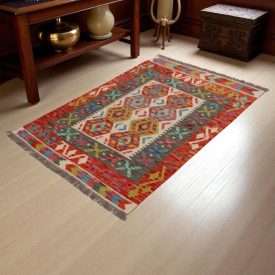 Covor kilim Chobi 138x101 kilim din lână țesut manual