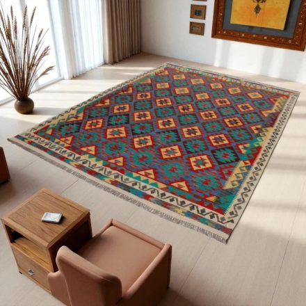 Covor Kilim Afgan Chobi 212x294 Kilim lână țesut manual