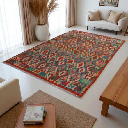 Covor Kilim Afgan Chobi 201x288 Kilim lână țesut manual