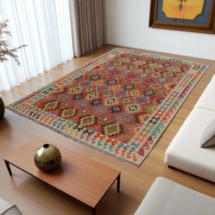 Covor Kilim Afgan Chobi 197x282 Kilim lână țesut manual