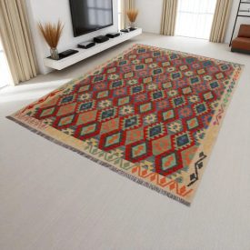 Covor Kilim Afgan Chobi 203x296 Kilim lână țesut manual