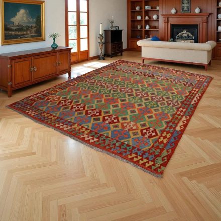 Covor Kilim Afgan Chobi 253x360 Kilim lână țesut manual