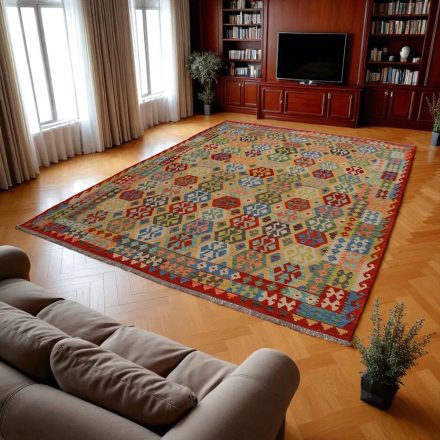Covor Kilim Afgan Chobi 259x350 Kilim lână țesut manual