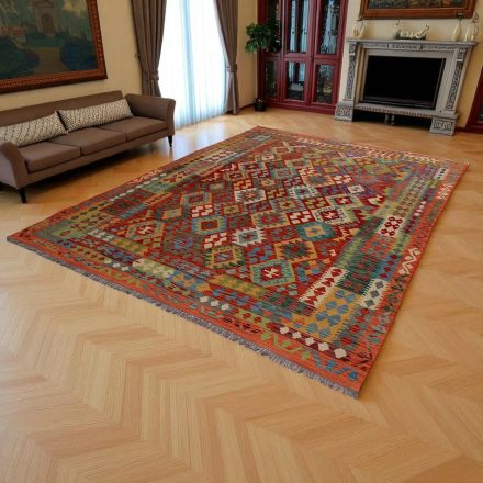 Covor Kilim Afgan Chobi 250x342 Kilim lână țesut manual