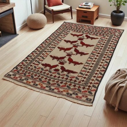Covor kilim nomadic afgan Adarskan 117x188 covor de perete țesut manual
