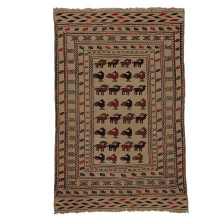 Covor kilim nomadic afgan Adarskan 125x188 covor de perete țesut manual