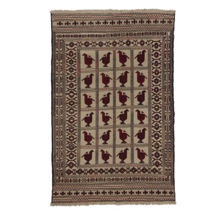 Covor kilim nomadic afgan Adarskan 130x198 covor de perete țesut manual