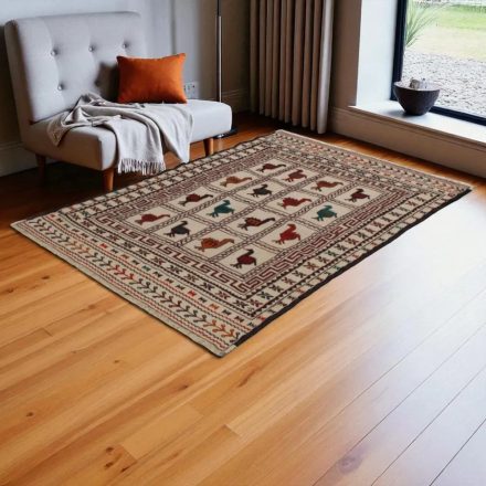 Covor kilim nomadic afgan Adarskan 128x180 covor de perete țesut manual