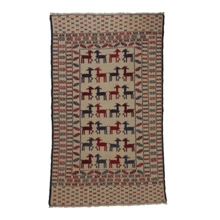 Covor kilim nomadic afgan Adarskan 115x198 covor de perete țesut manual