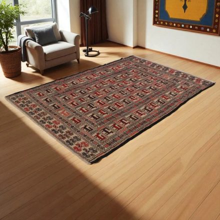 Covor kilim nomadic afgan Adarskan 129x208 covor de perete țesut manual