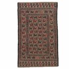Covor kilim nomadic afgan Adarskan 129x208 covor de perete țesut manual