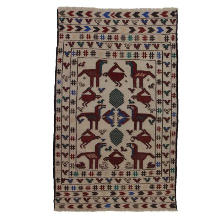 Covor kilim nomadic afgan Adarskan 121x196 covor de perete țesut manual