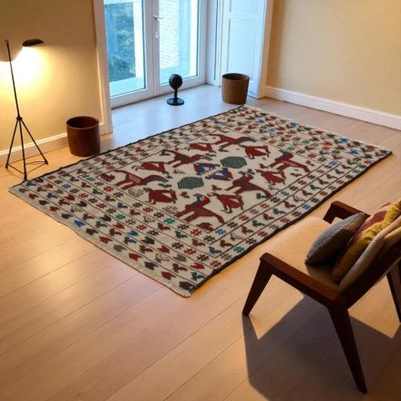 Covor kilim nomadic afgan Adarskan 121x196 covor de perete țesut manual