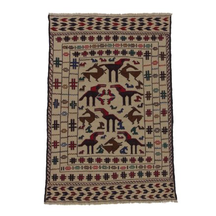 Covor kilim nomadic afgan Adarskan 130x197 covor de perete țesut manual