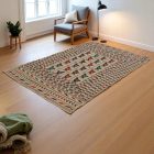 Covor kilim nomadic afgan Adarskan 124x204 covor de perete țesut manual