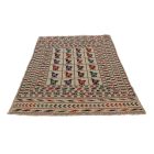 Covor kilim nomadic afgan Adarskan 124x204 covor de perete țesut manual