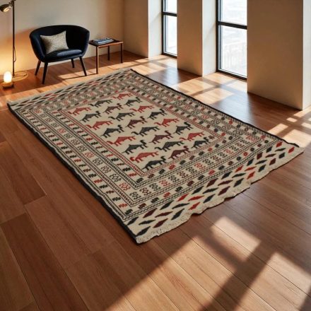 Covor kilim nomadic afgan Adarskan 121x203 covor de perete țesut manual