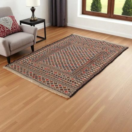 Covor kilim nomadic afgan Adarskan 124x192 covor de perete țesut manual