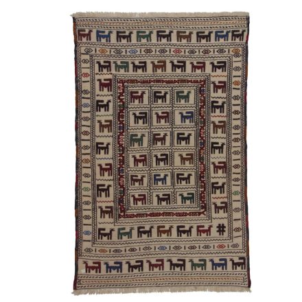 Covor kilim nomadic afgan Adarskan 126x198 covor de perete țesut manual