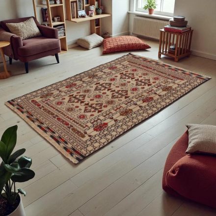 Covor kilim nomadic afgan Adarskan 124x206 covor de perete țesut manual