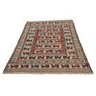 Covor kilim nomadic afgan Adarskan 121x200 covor de perete țesut manual