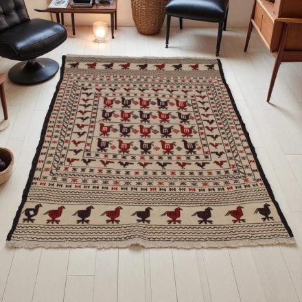 Covor kilim nomadic afgan Adarskan 122x188 covor de perete țesut manual